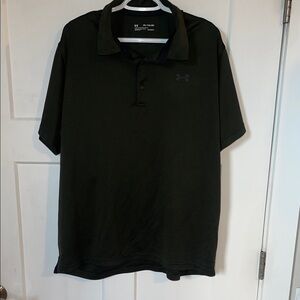 Under Armour Men's Dark Green Polo